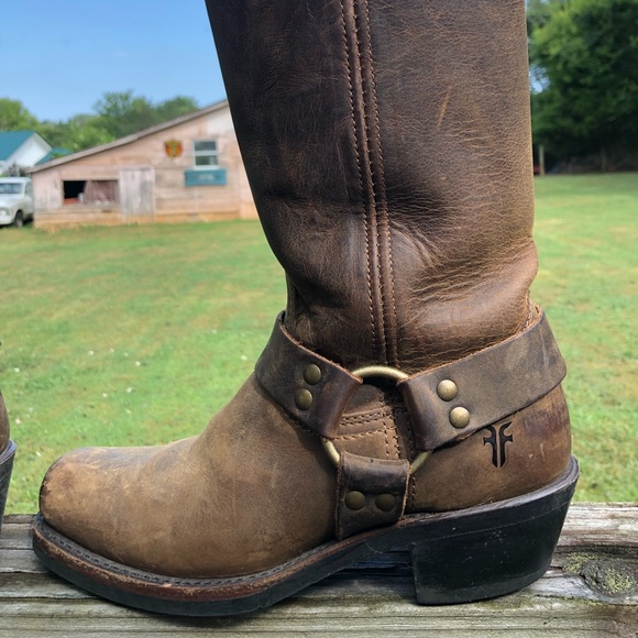 Frye Shoes - Frye Harness boots 💕 Open to offers